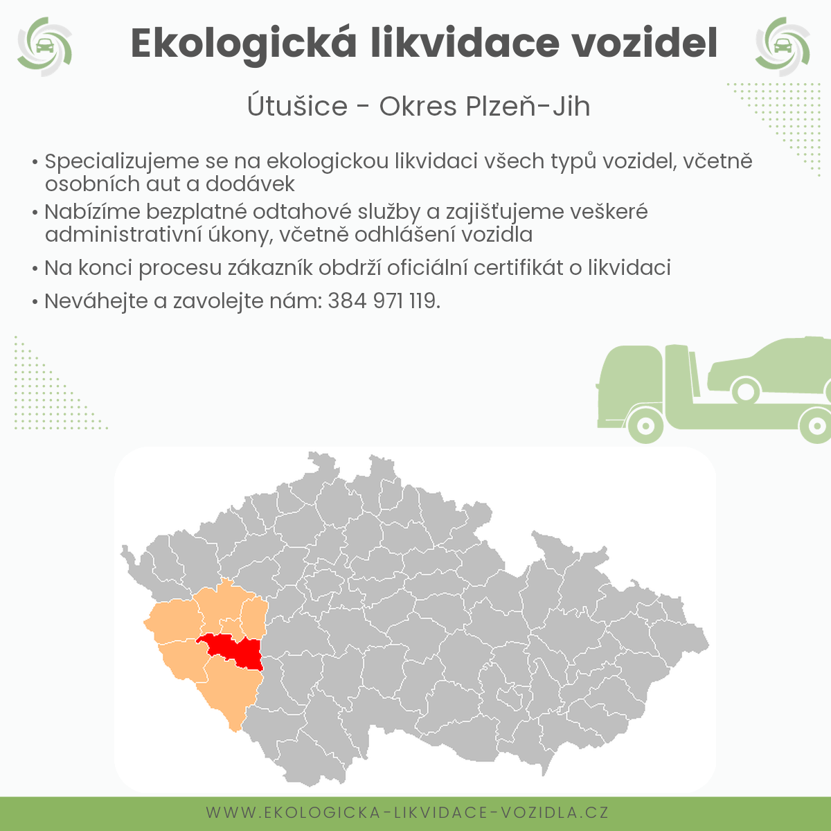 likvidace vozidel - Útušice