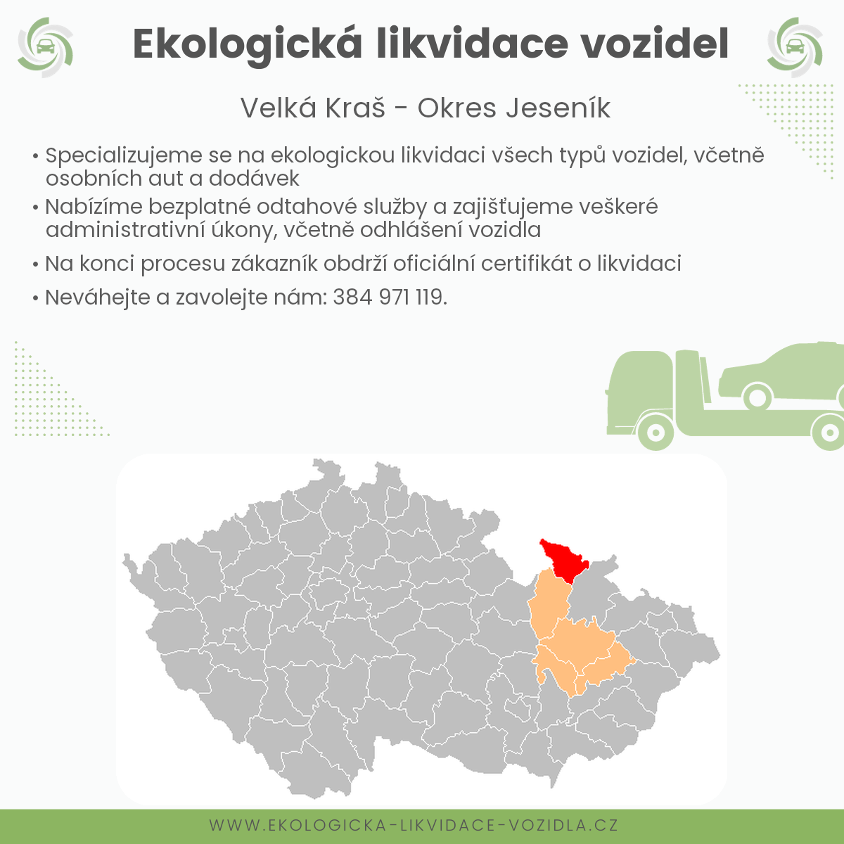 likvidace vozidel - Velká Kraš