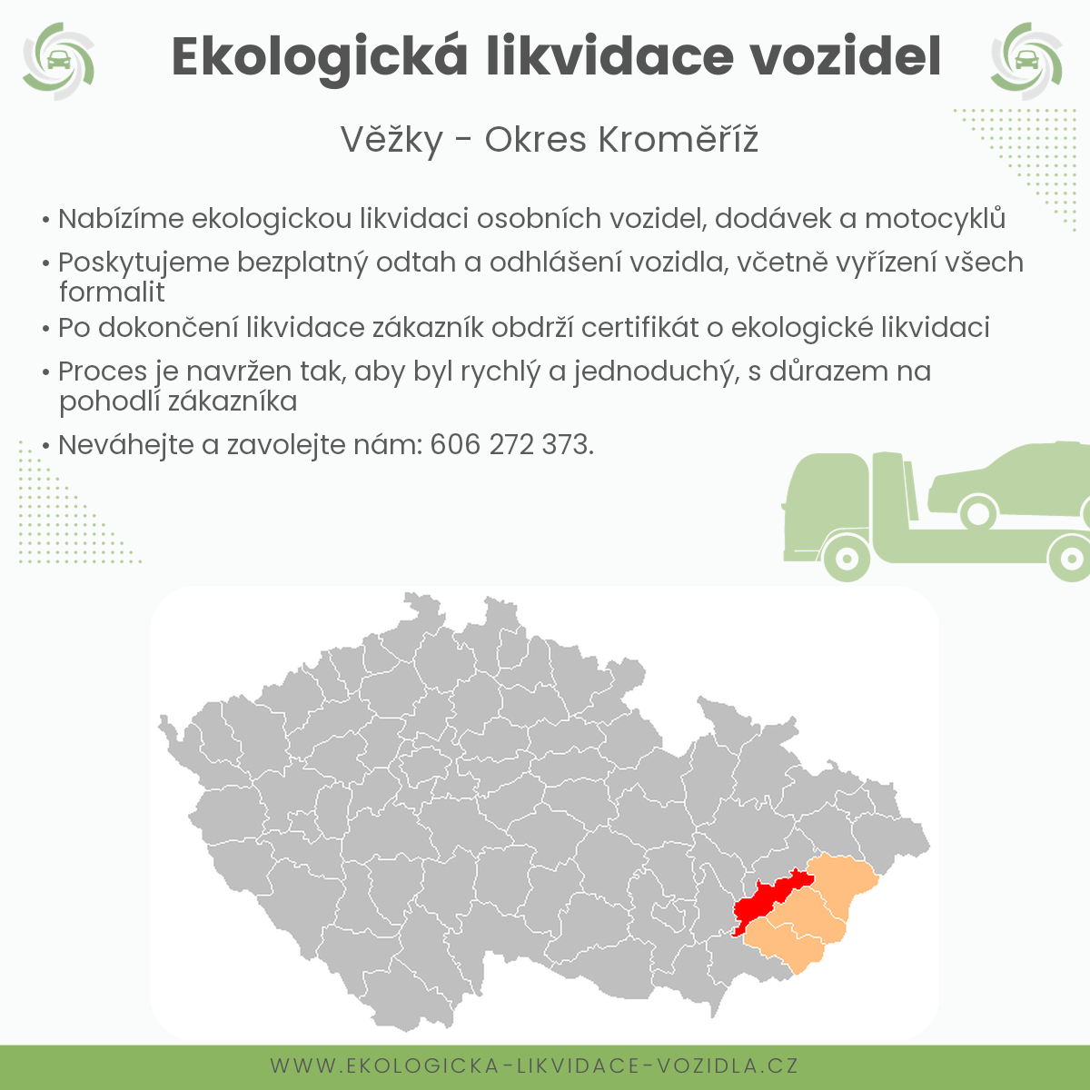 likvidace vozidel - Věžky