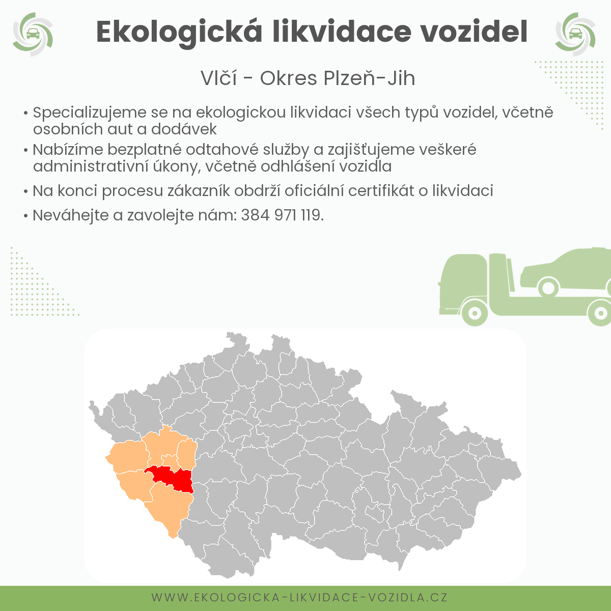 likvidace vozidel - Vlčí