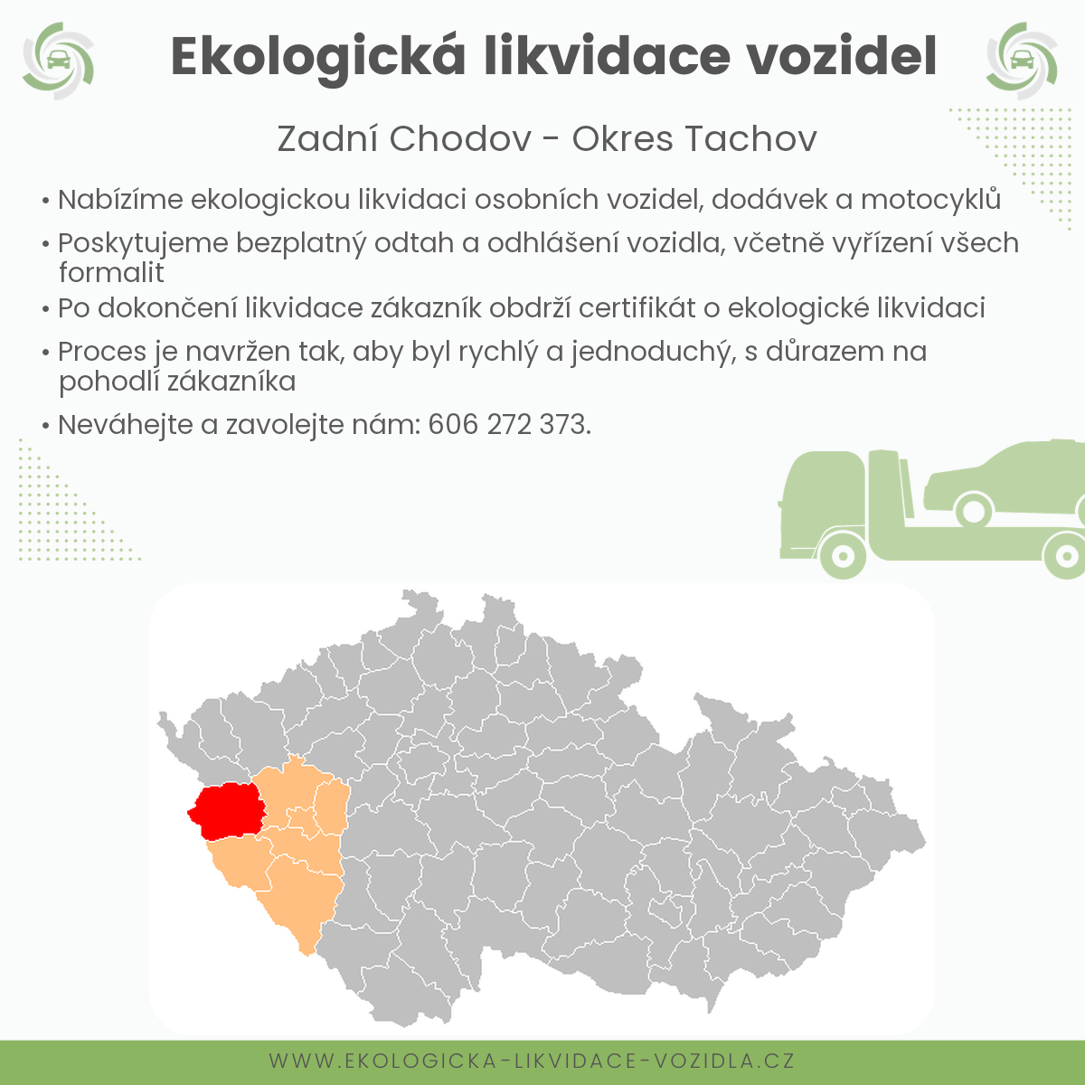 likvidace vozidel - Zadní Chodov