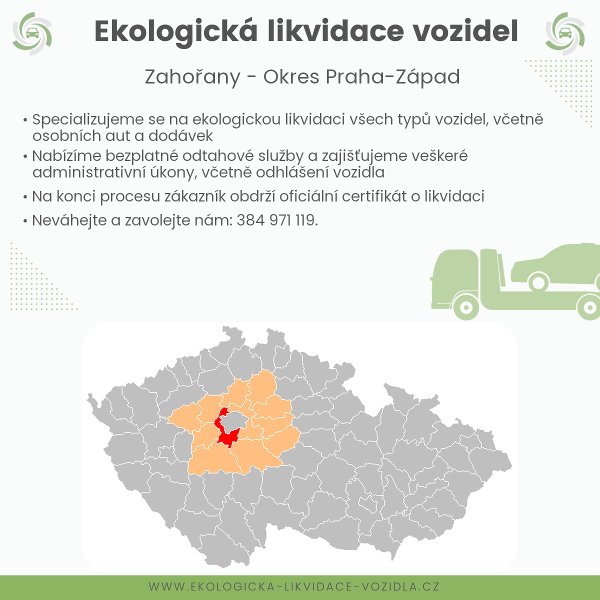 likvidace vozidel - Zahořany