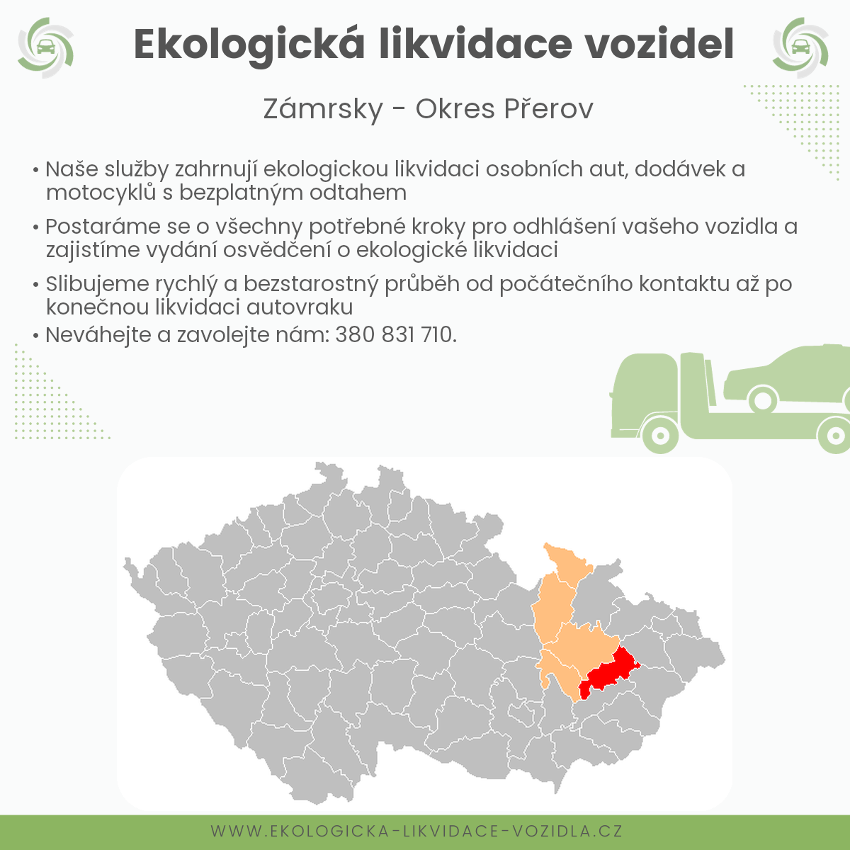 likvidace vozidel - Zámrsky