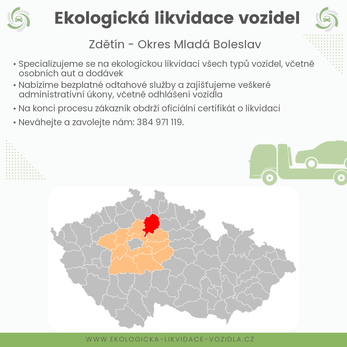 likvidace vozidel - Zdětín