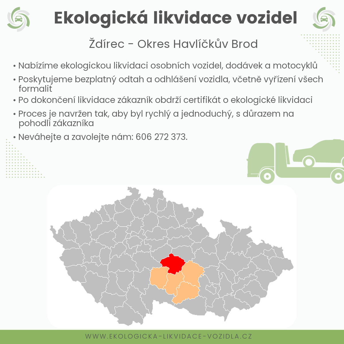 likvidace vozidel - Ždírec
