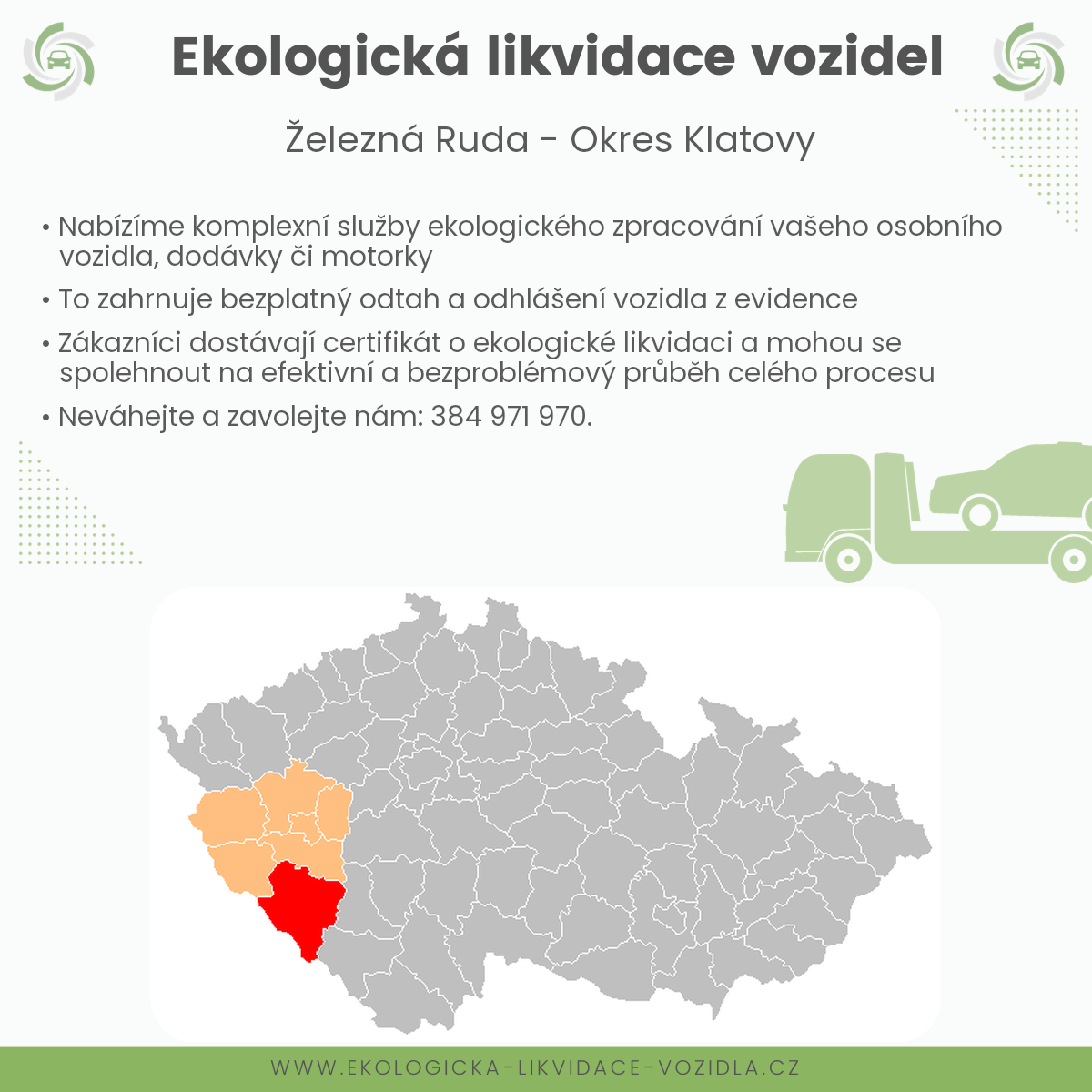 likvidace vozidel - Železná Ruda