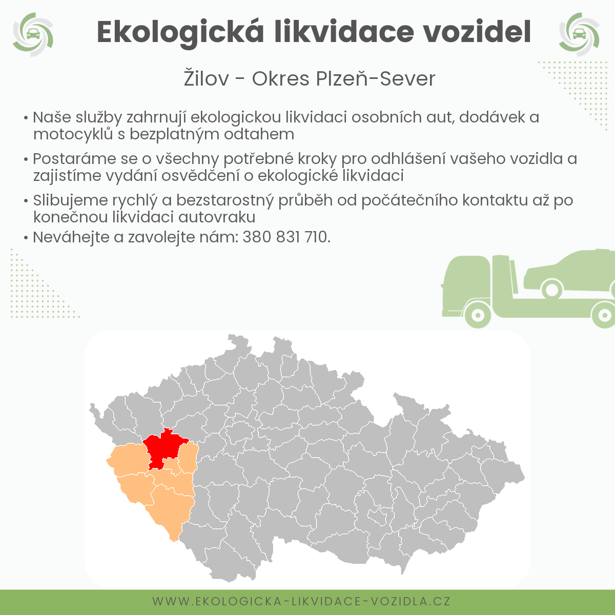 likvidace vozidel - Žilov